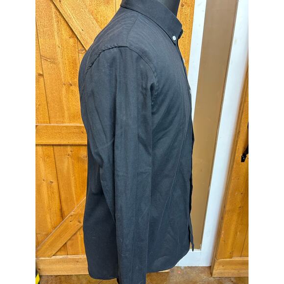 Men's XL Black Button Up Shirt Casual Dress GUC - Picture 4 of 4